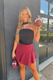 Sideline Skort Maroon