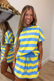 Lemon Sky 2 Piece Skort Set Yellow/Blue