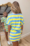 Lemon Sky 2 Piece Skort Set Yellow/Blue