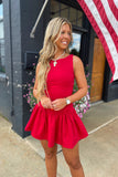 Rebel Red Dress w Bows