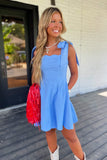 Field Flair Scallop Edge Dress Blue