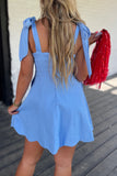 Field Flair Scallop Edge Dress Blue
