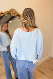 Fall Forward Sweater Ice Blue