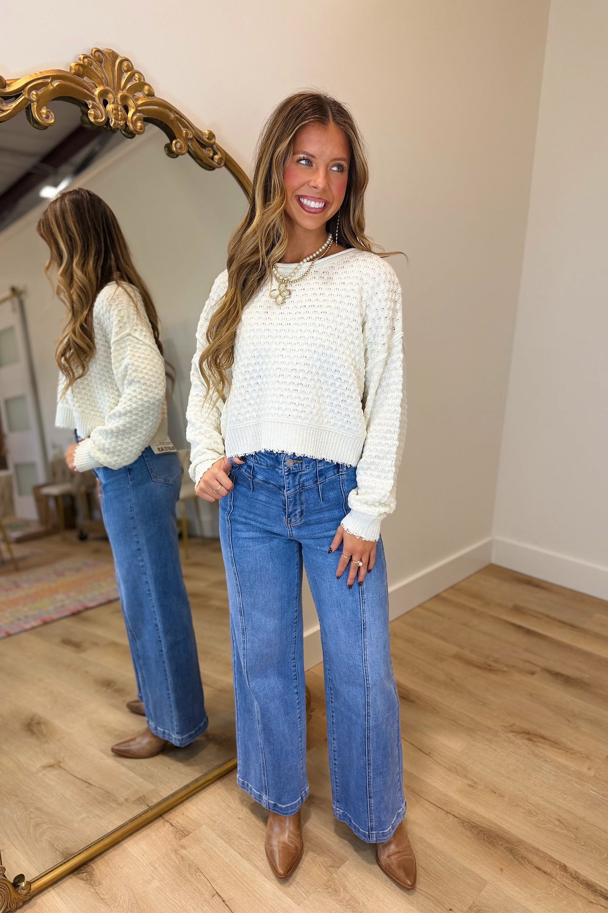 Fall Forward Sweater Cream