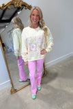 Bayeas Super High Rise Bootcut Pink Lady