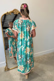 Umgee Earth Wind and Garden Midi Dress Green