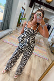 Wild Side Bow Back Top Zebra