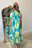 Garden Party Tie Midi Dress Green