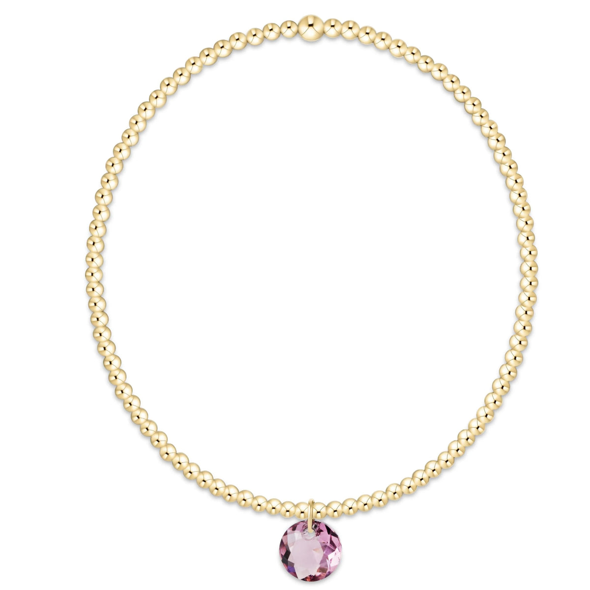ENewton Classic Gold 2mm Reflections Charm Bracelet