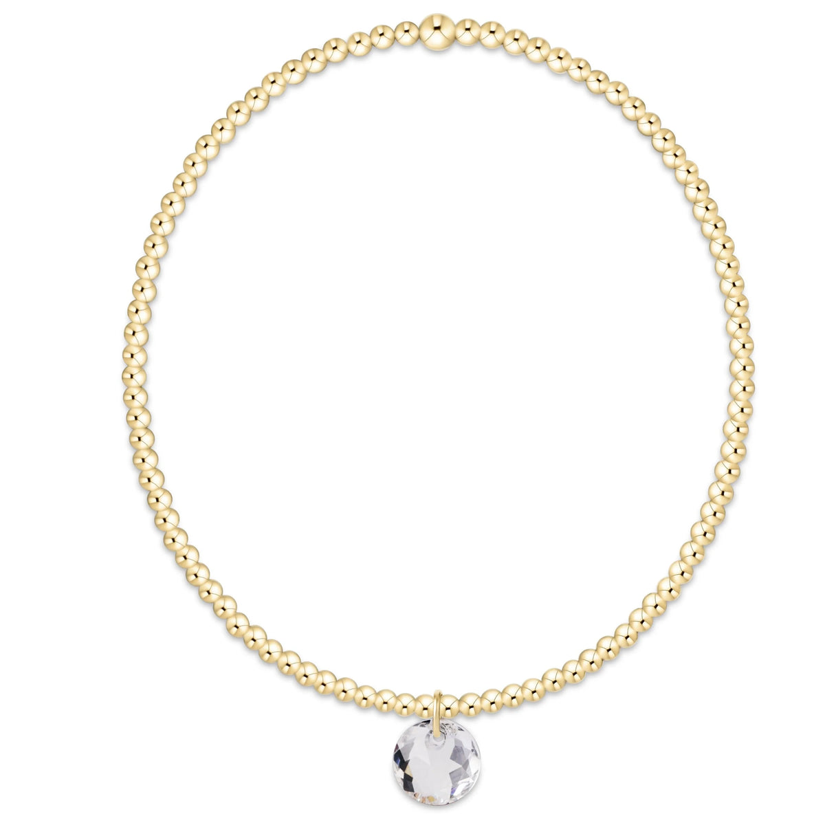 ENewton Classic Gold 2mm Reflections Charm Bracelet