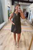 Polka Perfection Mini Dress Brown