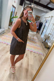 Polka Perfection Mini Dress Brown