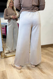 Wide Leg Scuba Pants Ash