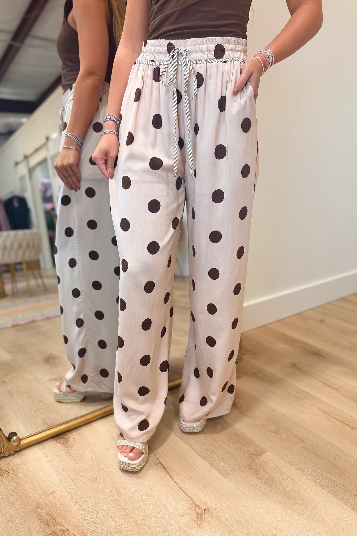 Autumn Begins Polka Dot Pant
