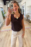 Another Love Leighton Sweater Tank Espresso Bean