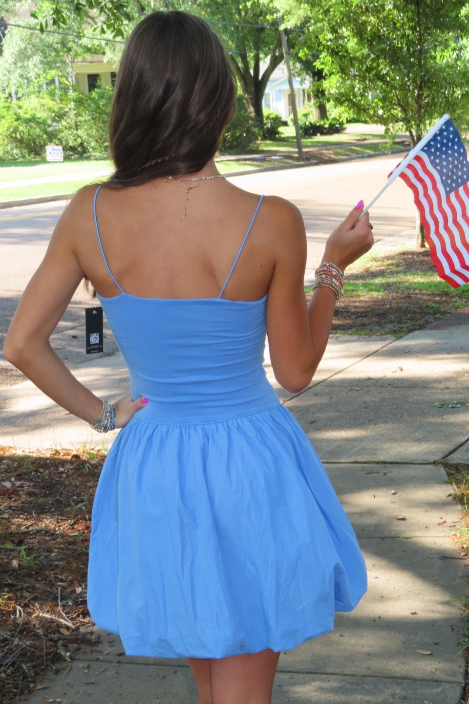 RD Style Sanessa Balloon Dress Blue