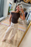 Natural Beauty Asymmetric Sweater Tank Brown