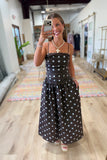 Polka Dot Perfection Dress Brown