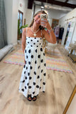 Dashing in Dots Dress White