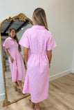 Stay in Your Lane Dress Pink