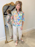 Renuar Ocean Combo Blouse/Cami