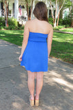 Party Please Tube Dress Blue