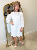 Boho Chic Lace Dress White
