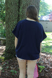 Mudpie OS Patriotic Tee Navy