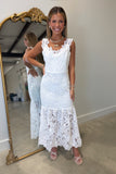 The Night Before Lace Midi Dress