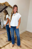 Delaney Drop Shoulder Cable Knit Sweater Ivory