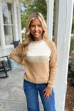 Sweet and Stuffed Color Block Sweater