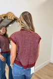 Bulldog Dash Sweater Vest Maroon