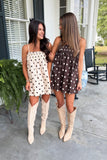Pie & Polka Dots Tunic Dress Brown