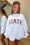 State Mock Neck Sweatshirt