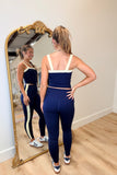 Contrast Block Tank Top Navy