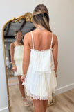 Dominican Dream Lace Skirt Set Cream