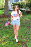 Land of the Free Sweater Cream