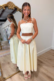 Coastal Hues Skirt Set Yellow