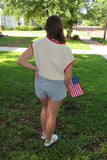 Land of the Free Sweater Cream