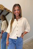 Perfect Match Short Sleeve Sweater Natural