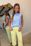 Unexpected Twist Blue Sky Sweater