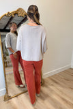 Happy Thought Loose Fit Sweater Taupe