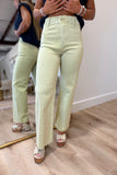 Hug Me Tight Jeans Chartreuse