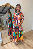 Lior Mika Collared Long Dress Harvest Bloom