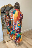 Lior Mika Collared Long Dress Harvest Bloom