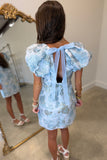 Grand Banquet Shimmer Cocktail Dress Blue