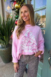 Decked in Bows Sweater Pink