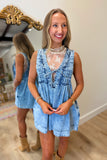 Pumpkin Patch Romper Denim