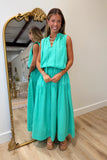 Elan Flowing Free Top Mint Green