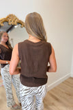 Season Starter Sweater Vest Brown